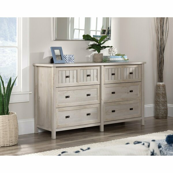 Sauder Costa 6 Drawer Dresser Chc A2 , Durable, 1 in. thick top for perfume, jewelry, photos, and more 427887